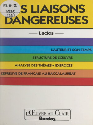 cover image of Les liaisons dangereuses, Laclos
